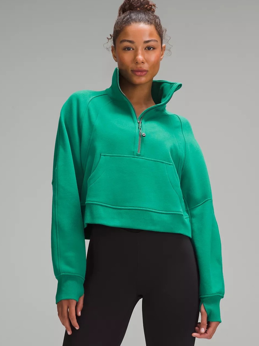 Lululemon Scuba Funnel Neck Cascadia Green